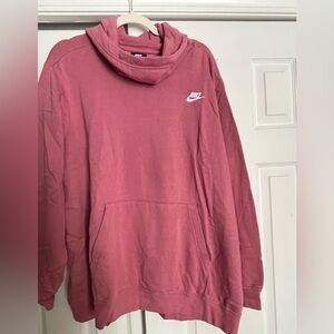 Nike Pink Cowl Neck Hoodie